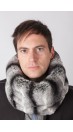 Rex-Chinchilla fur neck warmer